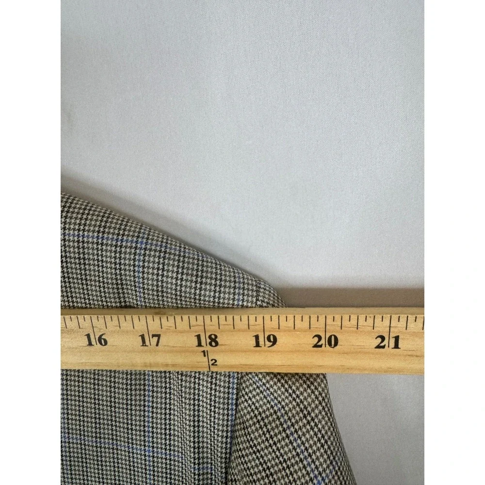 Canali Mens 40R Wool Blazer Sport Coat Glen Check Plaid Italy Harry Rosen